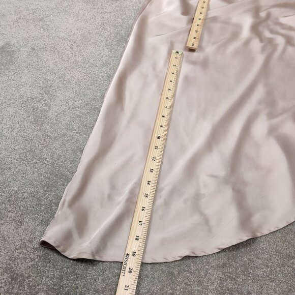 Chi Chi London Women's Dress Size 12 Champagne Crew Neck Elegant Prom Occasion - Picture 8 of 10